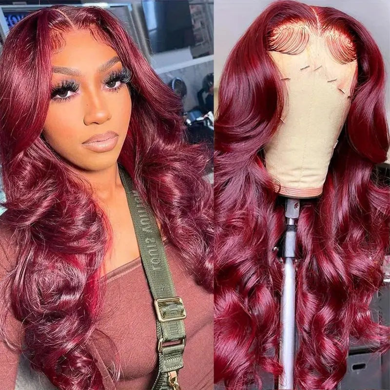 Pizazz 13x4 Lace Front Wig for Women | 28 Inch Body Wave Heat Resistant Synthetic Wig Glueless Natural Hairline Natural Black