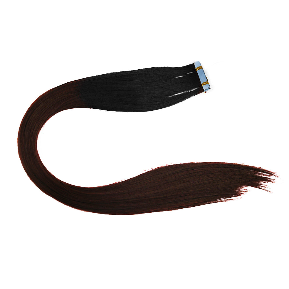 Chocolate Caramel Balayage Long Loose Wave Human Hair Wig for Women | Middle Part Brown Highlight Natural Looking Wig