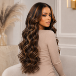 Caramel Dimension Body Wave Wig | Long Glamorous Lace Front Wig for Effortless Luxury Hair