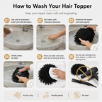 Men's Kinky Twist Hair Topper | Clip-In Curly Hair Piece for Natural Volume & Style