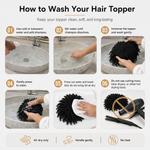 Men's Kinky Twist Hair Topper | Clip-In Curly Hair Piece for Natural Volume & Style