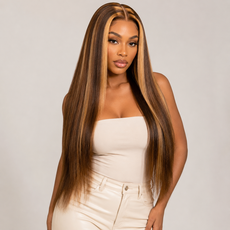 Silky Straight Lace Front Human Hair Wig