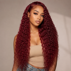 Curly Lace Front Wig – Long HD Lace Premium Hair Wig for Women