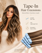 Chocolate Caramel Balayage Long Loose Wave Human Hair Wig for Women | Middle Part Brown Highlight Natural Looking Wig