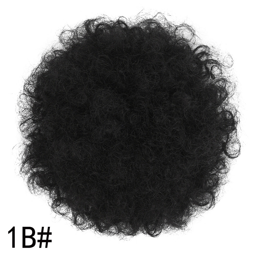 HIARWEGO Afro Puff Drawstring Ponytail Bun for Black Women – Natural Curly Synthetic Chignon Hairpiece