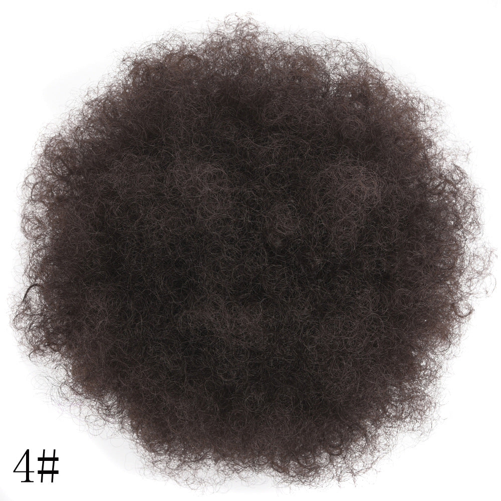 HIARWEGO Afro Puff Drawstring Ponytail Bun for Black Women – Natural Curly Synthetic Chignon Hairpiece