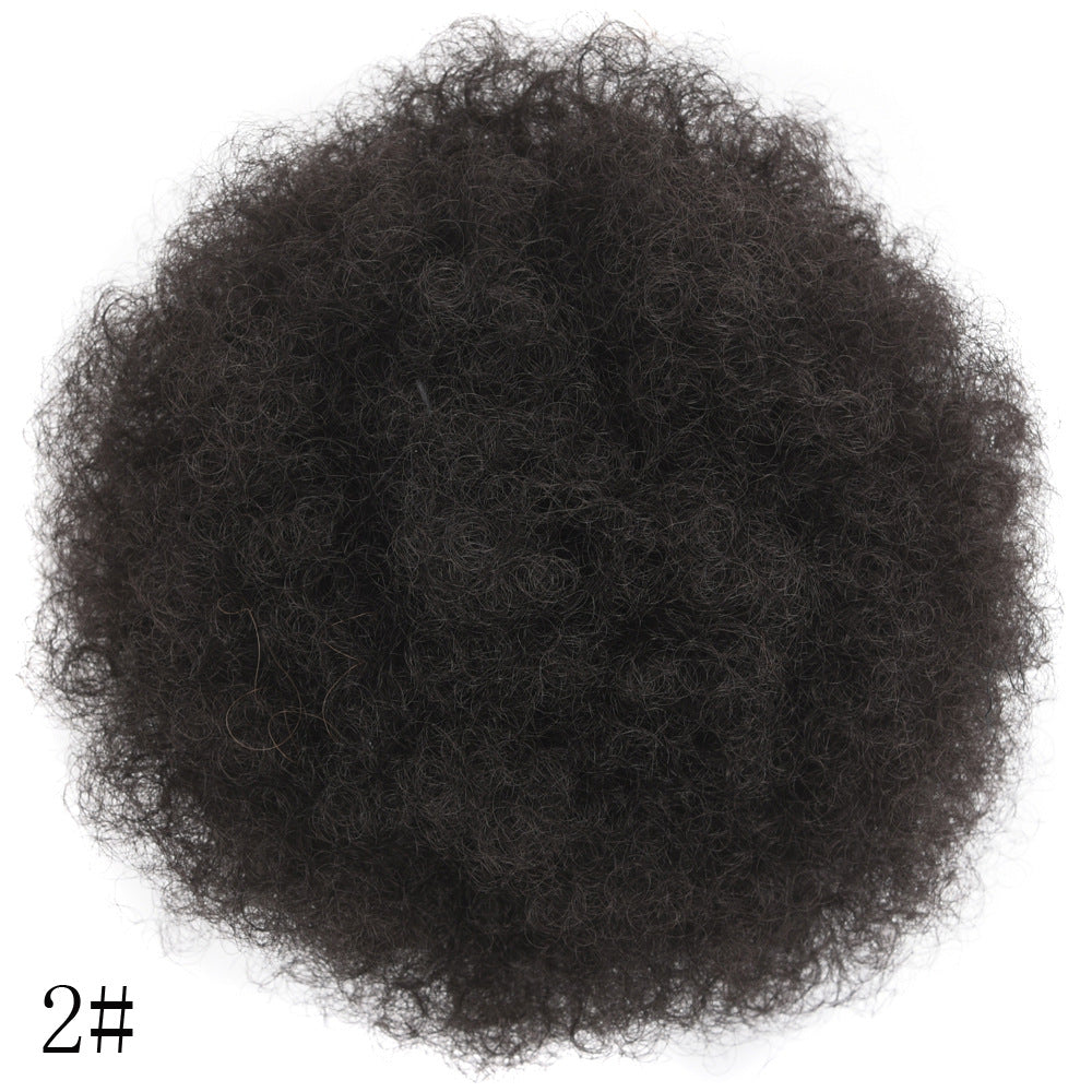 HIARWEGO Afro Puff Drawstring Ponytail Bun for Black Women – Natural Curly Synthetic Chignon Hairpiece