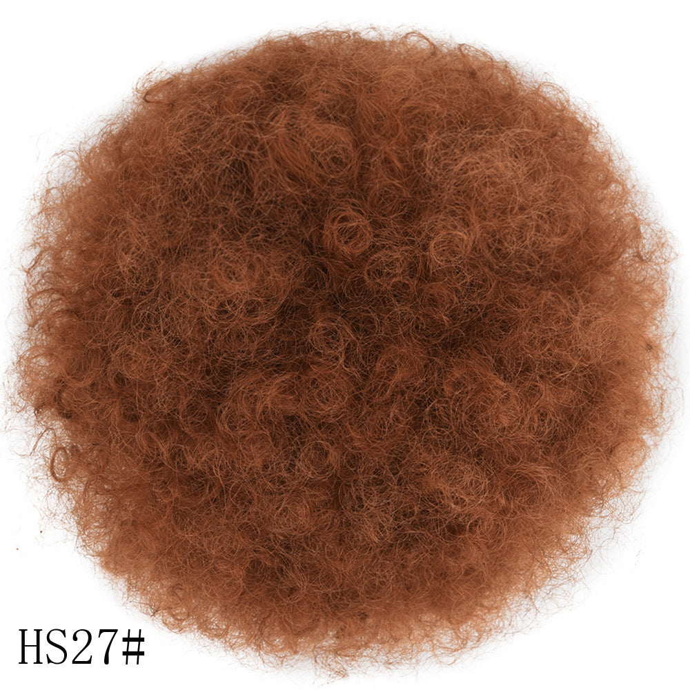 HIARWEGO Afro Puff Drawstring Ponytail Bun for Black Women – Natural Curly Synthetic Chignon Hairpiece
