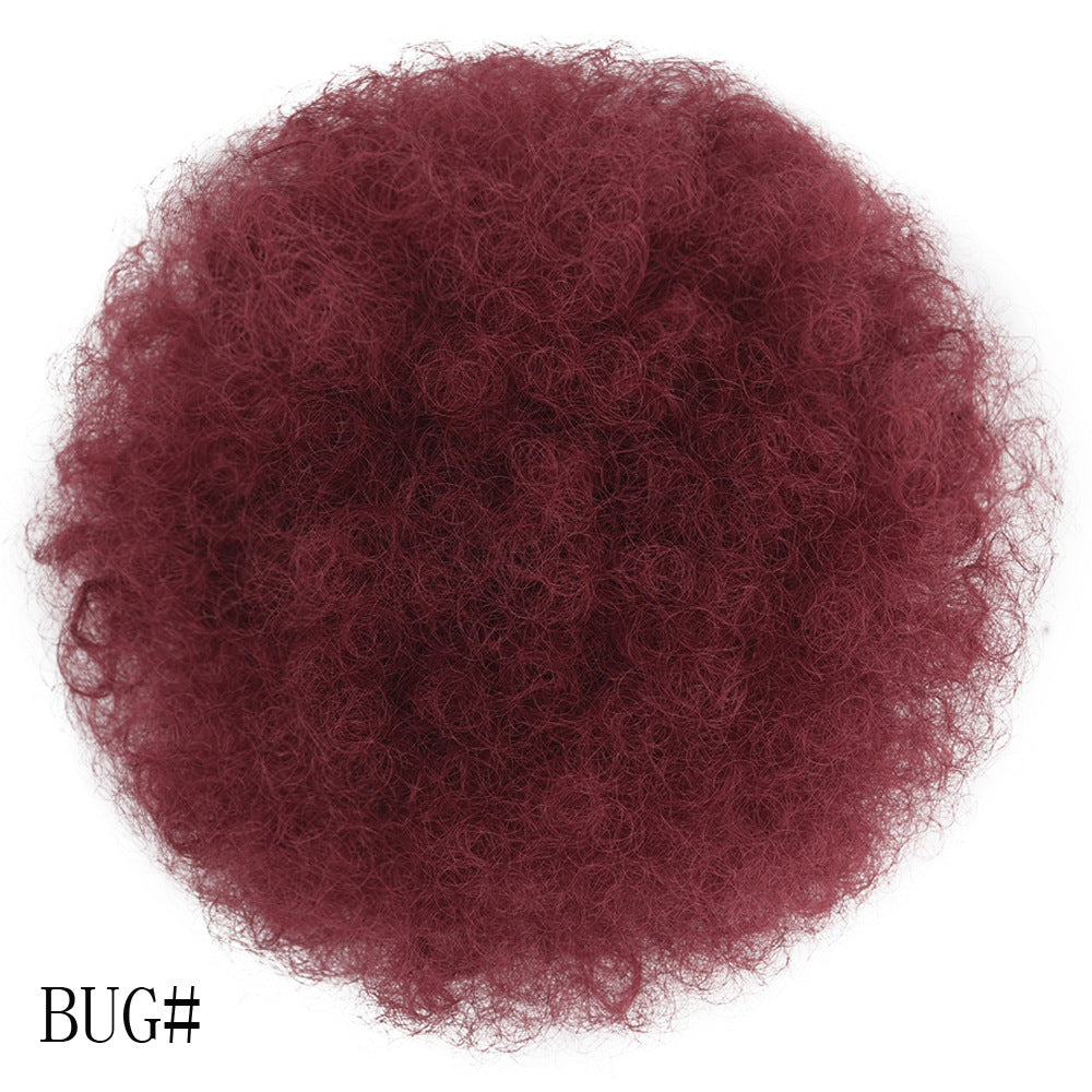 HIARWEGO Afro Puff Drawstring Ponytail Bun for Black Women – Natural Curly Synthetic Chignon Hairpiece